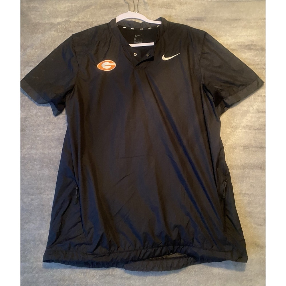 Nike Georgia Bulldogs short-sleeve pullover windbreaker MEDIUM